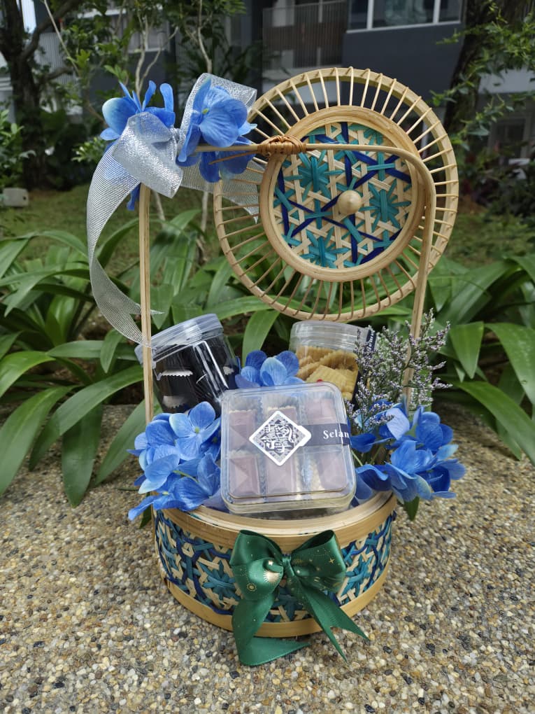 Warisan Syawal Cookies Gift Basket - Premium Festive Treats