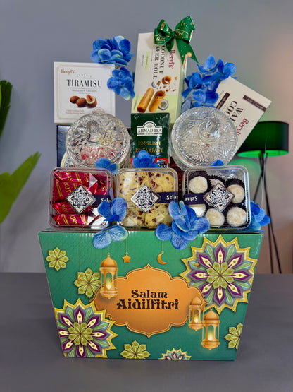 Lebaran Gift Basket - Festive Raya Treats & Gourmet Cookies