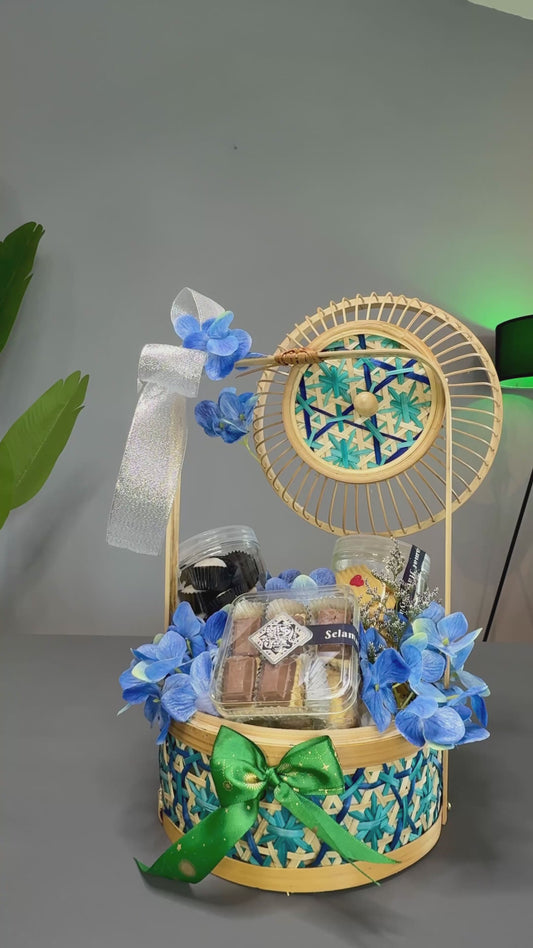Warisan Syawal Cookies Gift Basket - Premium Festive Treats